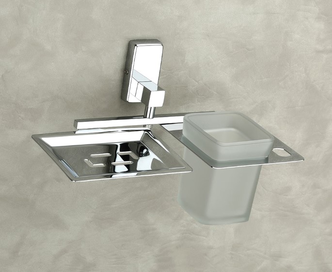 Star Soap Dish Tumbler Holder Stainless Steel Bathroom Commercial Hotel Spa Wall Mount Heavy-Duty Anti-Rust Waterproof Easy Clean Professional Grade Durable Dual Function Rustproof Hygienic Starburst Design Space Saving Modern Luxury Secure Mounting Sophi